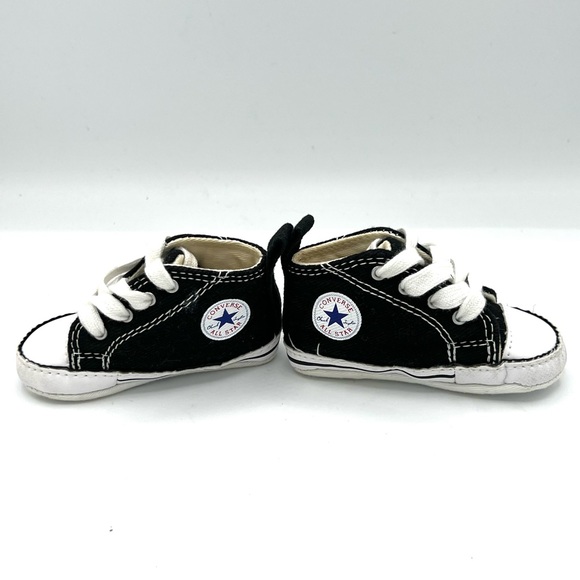 Infant Black Hightop Converse - Size 2 - Picture 2 of 5